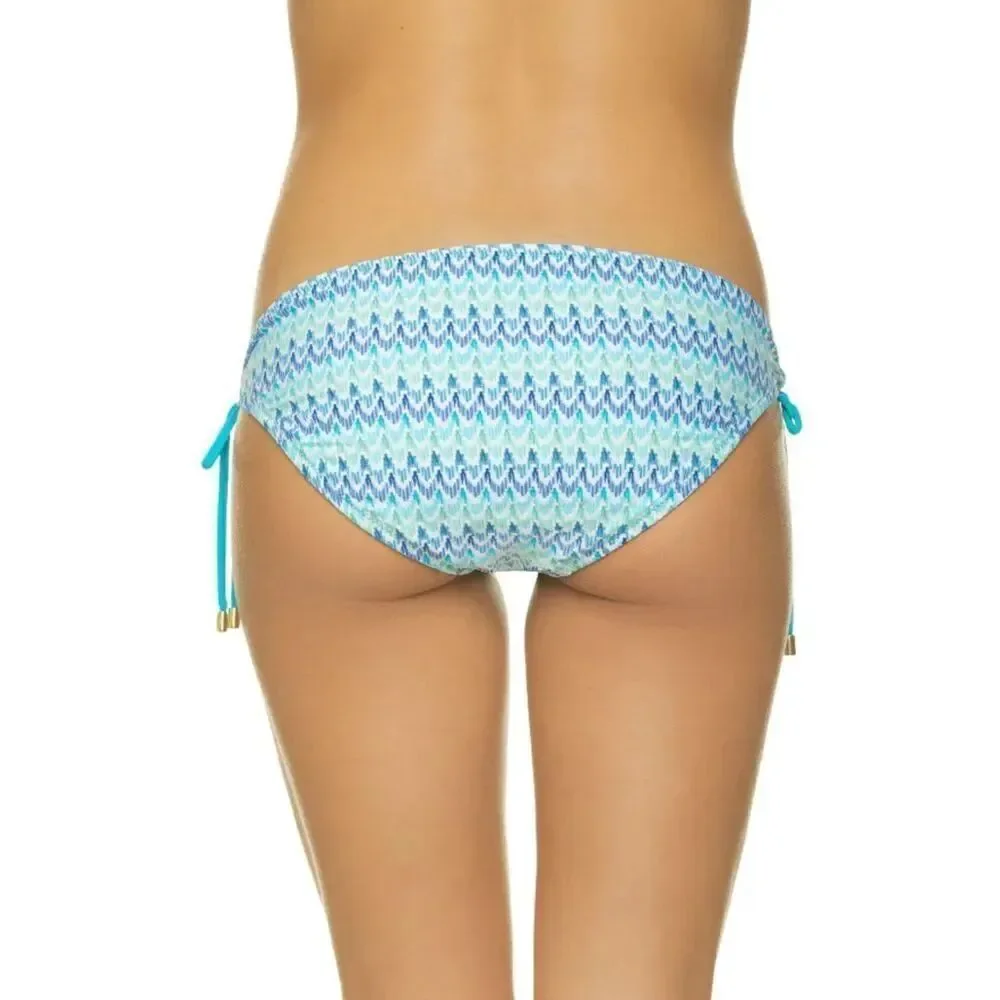 Helen Jon NWT size XS reversible bikini set Beachcomber peacock